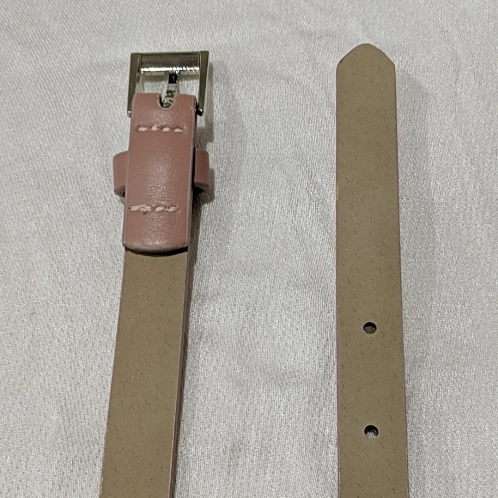 NWOT Pale Pink Skinny Belt
